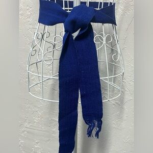 Vintage Royal Blue Grosgrain Woven Belt